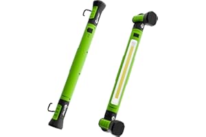 JINLITE Magnetic Work Light - 3000LM Rechargeable LED Work Light Bar, 5200mAh Under Hood Mechanic Light for Garage/Workshop/Vehicle Inspection