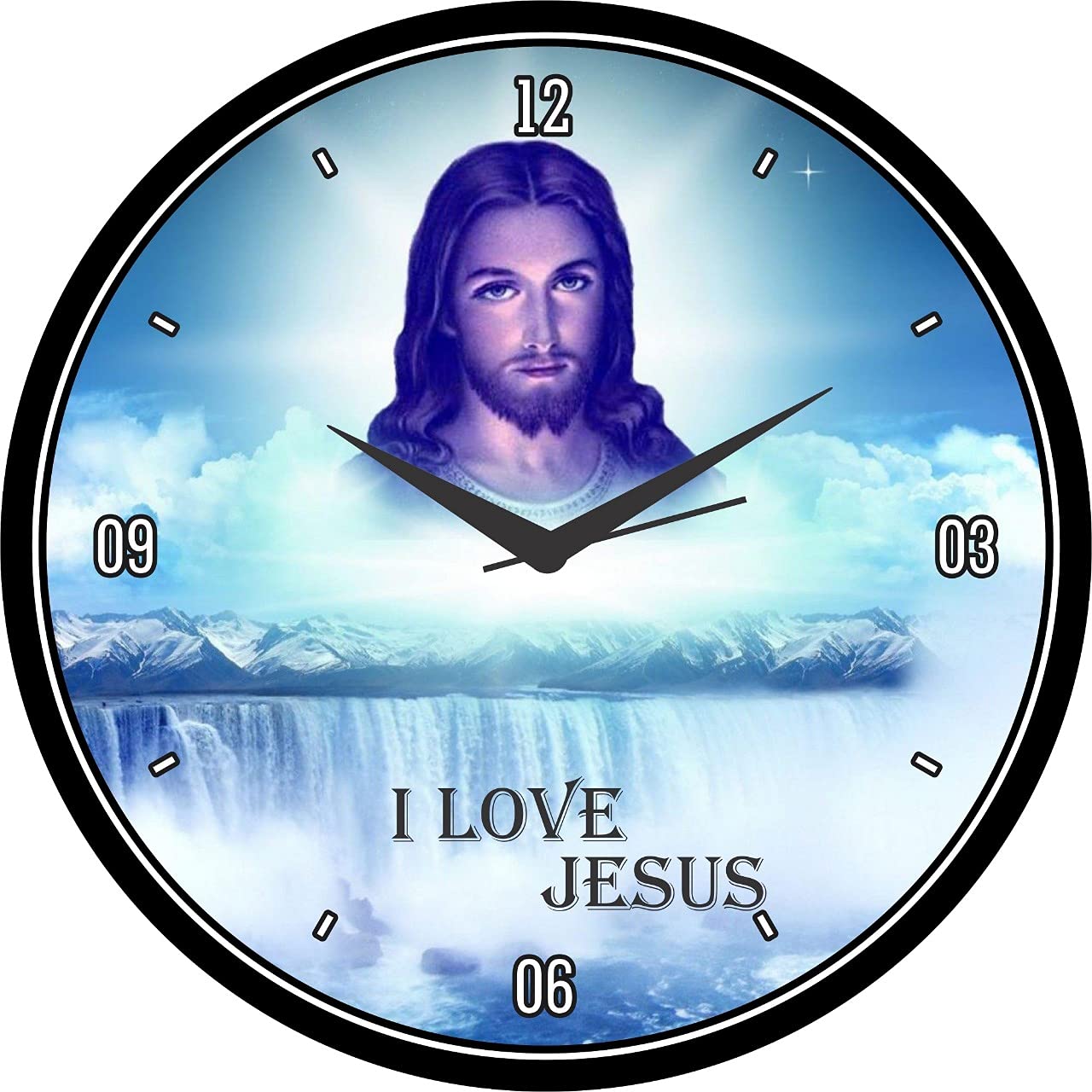 Buy Universal Hub Decorative Jesus Analogue Wall Clock for Room, Living