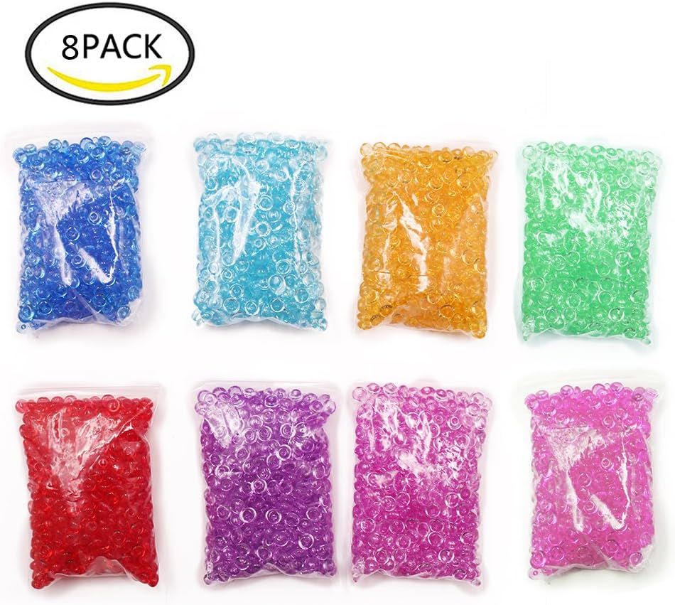 14oz 7mm Acrylic Fishbowl Beads Fish Bowl Slime Gel Balls Raindrop Wedding Table Crystal Decoration Water Beads (8 color)