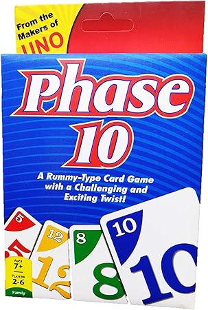 MDeal Phase 10 A Rummy - Type Card Game with A Challenge and Exciting Twist Card Game Play with Your Family and