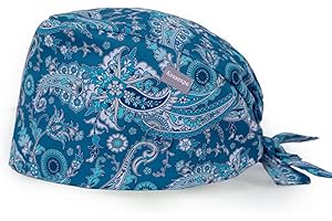 KOUSENPU Scrub Caps for Women Adjustable with Buttons - Breathable & Stylish Surgical Hats for Nurses, Doctors, Medical Professionals