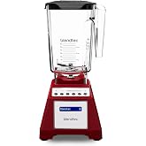 Blendtec Total Blender Classic (Red) &amp; 90oz* WildSide+ Jar | Powerful and Reliable Kitchen Blender; 10 Speeds with Pulse; Six Preprogrammed Cycles for One Touch Consistent Blends