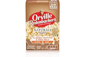 Orville Redenbacher's Naturals Light Classic Butter & Sea Salt Microwave Popcorn, 2.69 oz Classic Bag, 3 ct