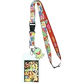 The Muppets Cast Character Design Lanyard with Clear ID Badge Holder and 2" Rubber Kermit The Frog Charm