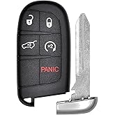 Vurkcy Key Fob Replacement for 2014-2022 Jeep Grand Cherokee Car Keyless | Entry Remote Control, M3N-40821302 M3N40821302, 5 Buttons
