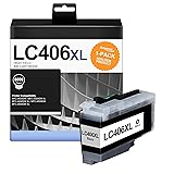 Anemec LC406XL Black Ink Cartridges for Brother