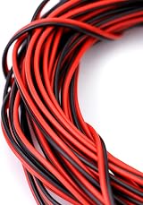 QWORK 22AWG 2 Core Black Red Electrical Wire 20 Meter Cable Car LED Strip Light view 4