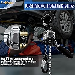 FITHOIST Chrome Plated Mini Chain Hoist 1/4 ton