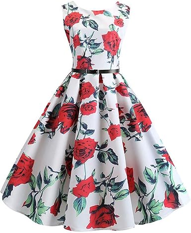 white rockabilly dress