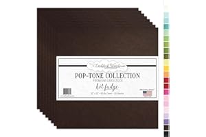 Cardstock Warehouse Pop Tone Hot Fudge Brown - 12 x 12" - 65 Lb. / 175 Gsm Matte Premium Cardstock Paper - 25 Sheets