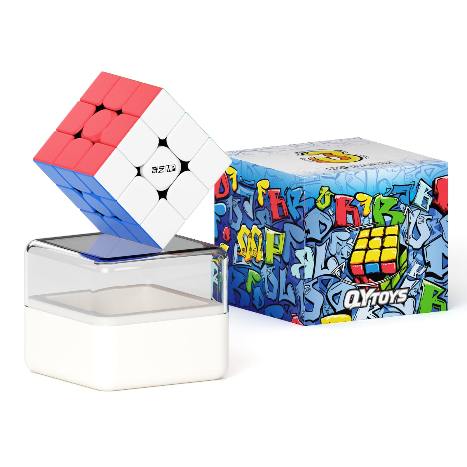 ROXENDA Speed Cube, Professional 3X3 Puzzle Cube MP 3x3 Fast Cube for Competition, Stickerless for Kids — image 1
