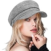 ColorSun Women's Newsboy Caps Beret Hat for Fashion Ladies Black Women's Newsboy Caps Beret Hat for Fashion Ladies