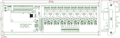 Módulo de relé de alimentación para Raspberry Pi de 8 carriles DIN SPDT IoT