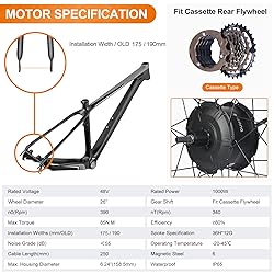 BAFANG 48V 1000W Rear Hub Motor : 26 Inch Fat Tire