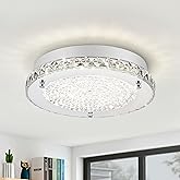 LED Ceiling Light,Auffel Minimalist Modern 11-Inch Surface Flush Mount Light Fixture Glass 4000K Daylight White Lamp 1980LM K