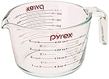 Pyrex (32 Oz) Measuring 4 Cup Glass, Clear, Red