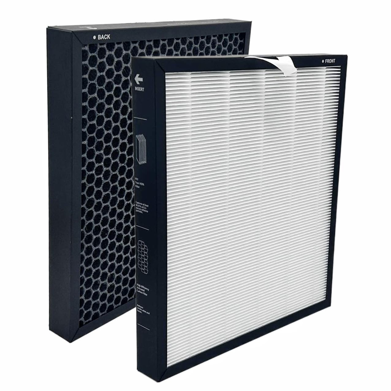 Vital 100S Filter Fit for LEVOIT Vital 100S Air Purifier, 3-in-1 True HEPA H13 Activated Carbon Filter, High Efficiciency Replacement Air Filter,White 2Pack(VITAL 100S-2Pack-White)