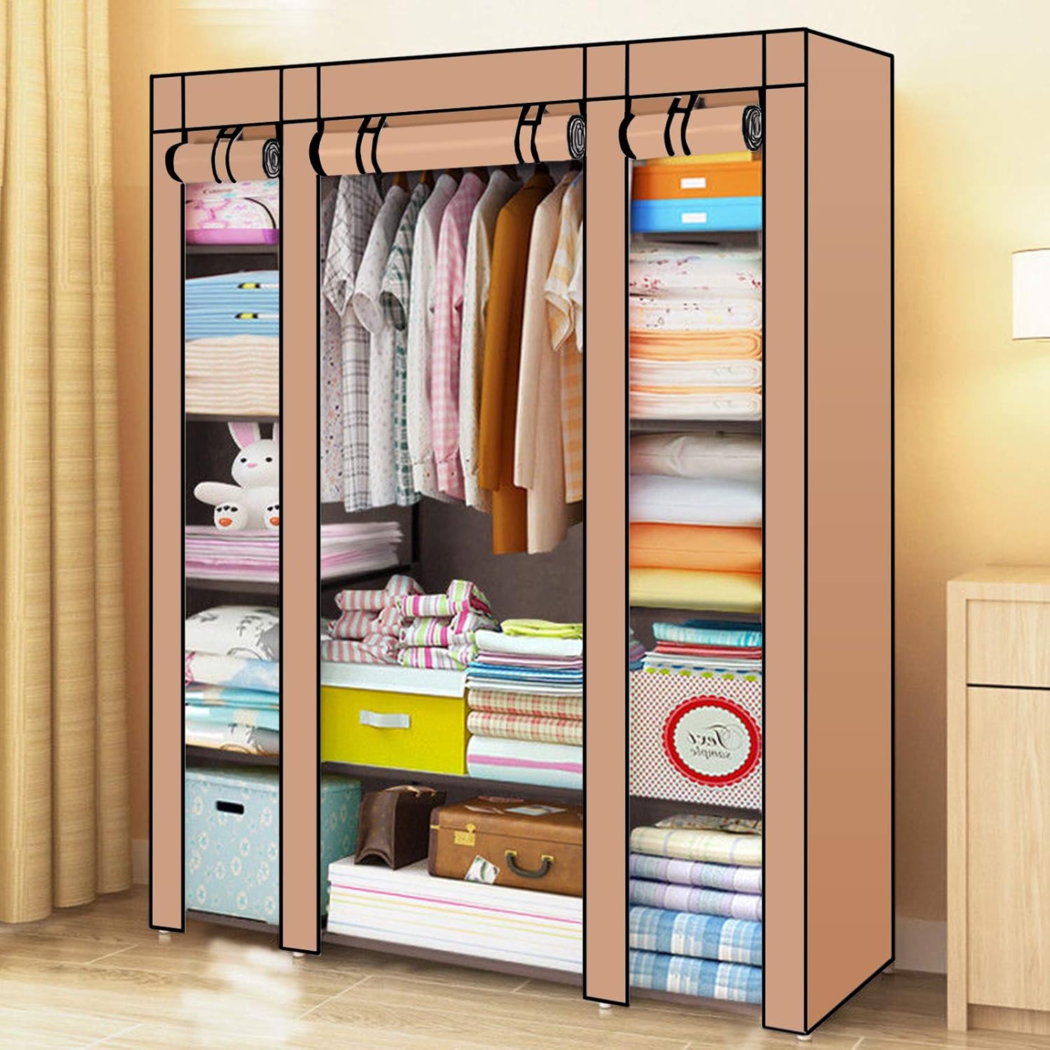 Almacenaje de ropa y de armario MorNon Armario Lona Tela Armario