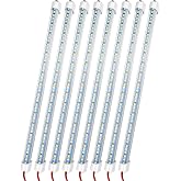 Rifachua 12V LED Interior Light Bar DC 12 Volt led Strip Lights 14" | With Switch and Magnets, 6500K White Light, for Enclosed Cargo Trailer Car RV Van Truck Lorry Cabinet Camper