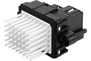 Partuto HVAC Blower Motor Resistor No.13598090 Heater Blower Resistor for Buick Enclave 13-20 for Jeep Grand Cherokee 11-13 for Chrysler 300 Metal ABS Black