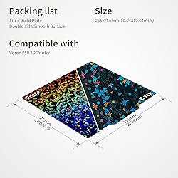 Upgraded Smooth PEI Sheet 255x255mm, Double-Sides