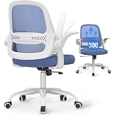 amseatec Mesh Office Chair, Ergonomic Home Office Chair with Flip-Up Arms | Breathable Mesh Back &amp; 3" cushion. BIFMA Certified. 90-110&deg; Rocking. Supports 300 lbs.