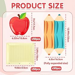 150Pcs Back to School Red Apple & Notebook Paper