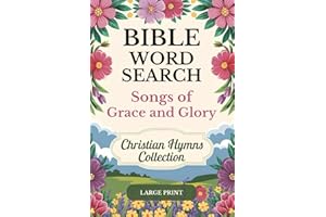 Bible Word Search Puzzle Book Large Print: Christian Word Search - Inspirational Classic Hymns Themed Puzzles for Adults, Sen