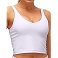Dragon Fit Sports Bra for Women Longline Padded Bra Yoga Crop Tank Tops Fitness Workout Running Top