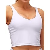 Dragon Fit Sports Bra for Women Longline Padded Bra Yoga Crop Tank Tops Fitness Workout Running Top