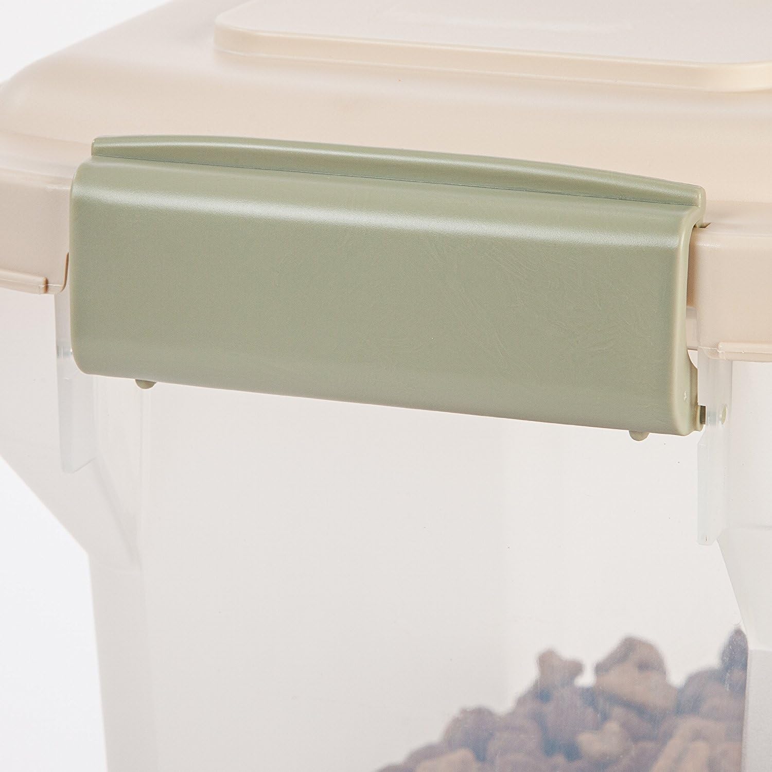 Pet Supplies : IRIS Premium Airtight Pet Food Storage Container, 12.5-Pounds, Almond : Pet Food Storage Products : 