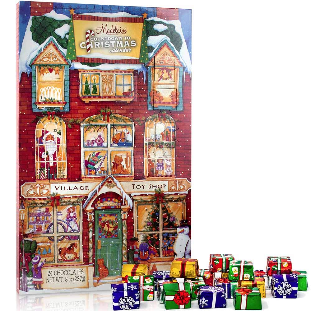 Madelaine Chocolate Advent Calendar With 24 Premium Village Toy Shop Madelaine Chocolate Advent Calendar With 24 Premium Village Toy Shop
