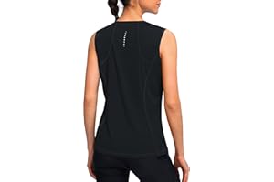 YYV Women's Workout Tank Tops Lightweight Sleeveless Shirts for Women Loose Fit Tops for Athletic Running Tennis Yoga