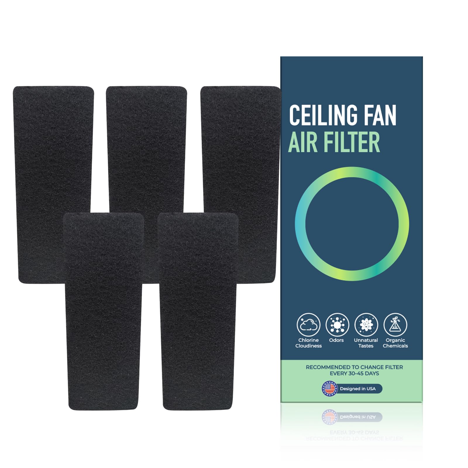 JJI Ceiling Fan Air Filter - Activated Charcoal