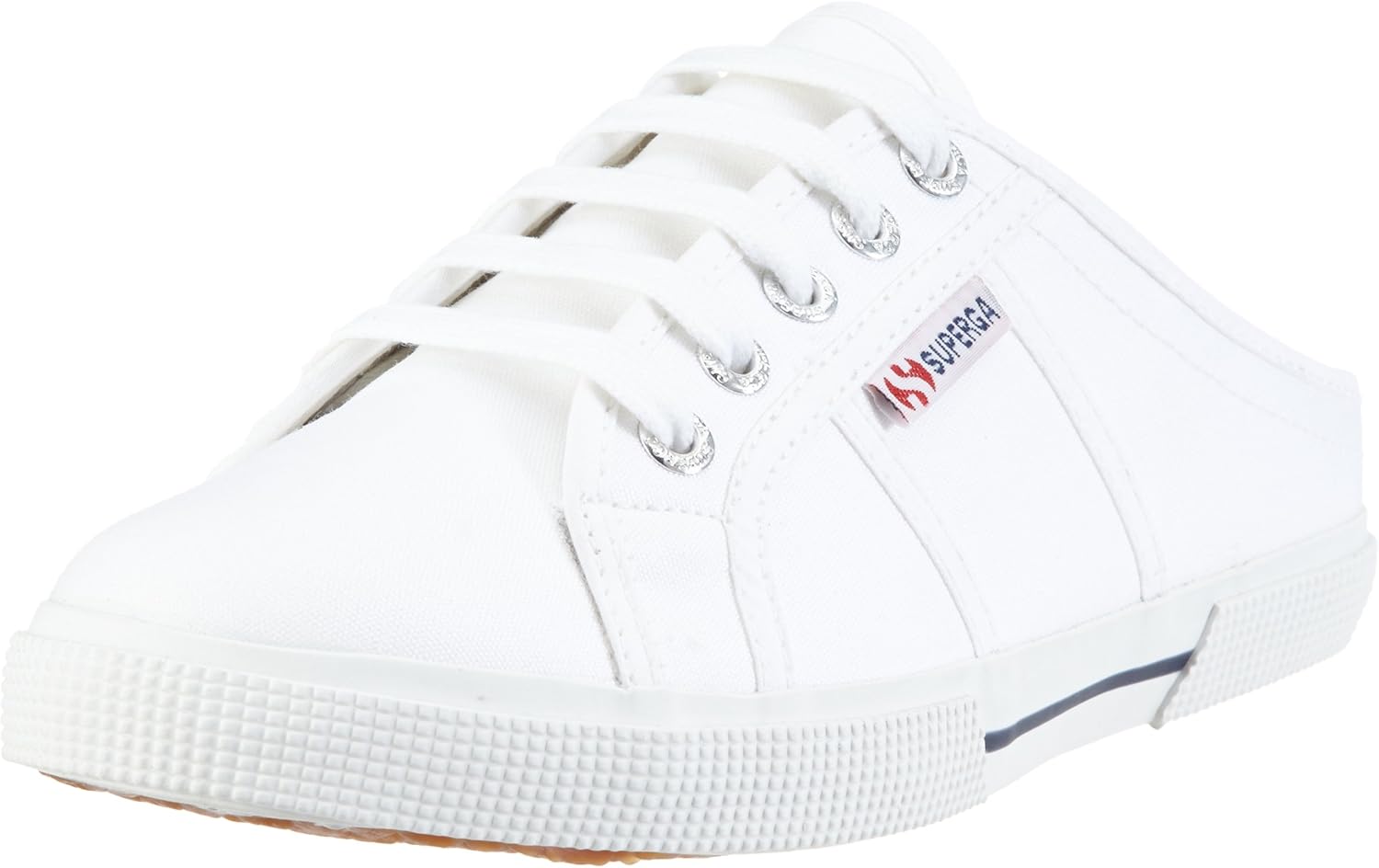 superga mules white