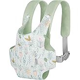 GAGAKU Baby Doll Carrier for Little Girls & Toddlers - Reborn Baby Doll Accessories - Green (Sunflower)