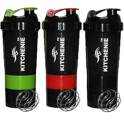 Pack Protein Shaker Bottle with Stainless Steel Oman Ubuy