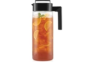 Takeya Patented and Airtight Pitcher Made in the USA, BPA Free Food Grade Tritan Plastic, 2 qt, Black
