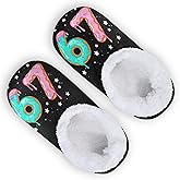 Boccsty Ice Cream 67 Colored Donut Glitter Boys Girls House Slippers Kids Toddler Home Shoes Winter Indoor Shoe XS