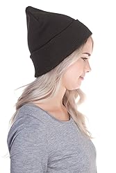 Top Level Unisex Cuffed Plain Skull Beanie Toboggan