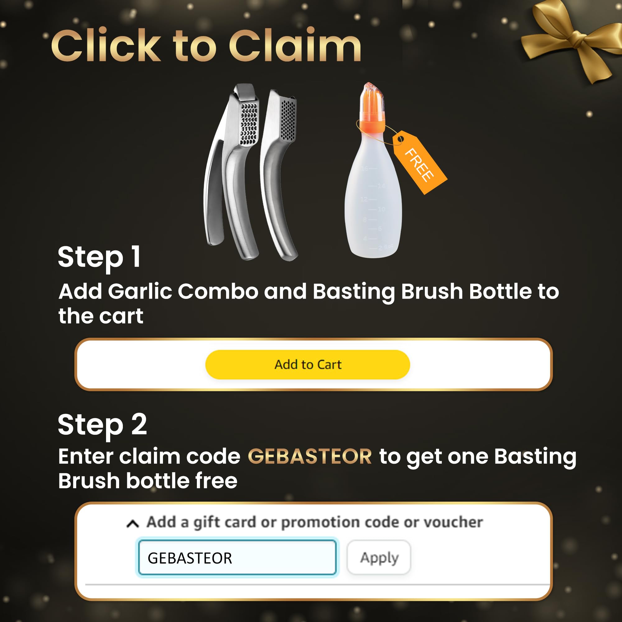 No Peeling Required Garlic Press Stainless Steel with Two Detachable Handles for Coarse&Fine Mincing-Premium Garlic Mincer Tool, Easy to Clean, Dishwasher Safe Garlic Crusher with Lifetime Replacement