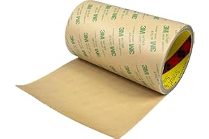 DBSTAR 3M 467MP Adhesive Transfer Tape, Bonding & Laminating, Clear, 6 in x 5 yd, 1 Roll, High-Strength Bonding for Metals & Plastics, Heat & Chemical Resistant