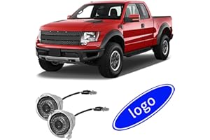 HAOGI Never Fade HD LED Side Mirror Puddle Light Logo Projector Compatible with Edge/Explorer/F150/Ranger/etc Series Accessories, 3D LED Ghost Shadow Laser Car Courtesy Light