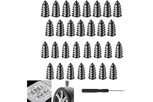 30 Pcs Tire Repair Screws Kit for Kawasaki Vulcan 1700 Nomad 2009-2017, Spiral Tire Plug for Emergency Puncture Repair, Self-