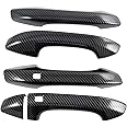 ITrims Door Handle Cover Trim for Kia K5 Optima 2020 2021 Door Handle Protector Sticker Exterior Accessories Decoration ABS Carbon Fiber 5PCS