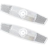 2 PCS Bike Wheel Reflectors, Bike Spoke Safety Warning Bicycle Reflectors | Bike Front and Rear Reflector for Night Cycling Mountain Bikes Road Bikes