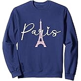 Paris Eiffel Tower Travel France European Paris Vacation Sweatshirt Small