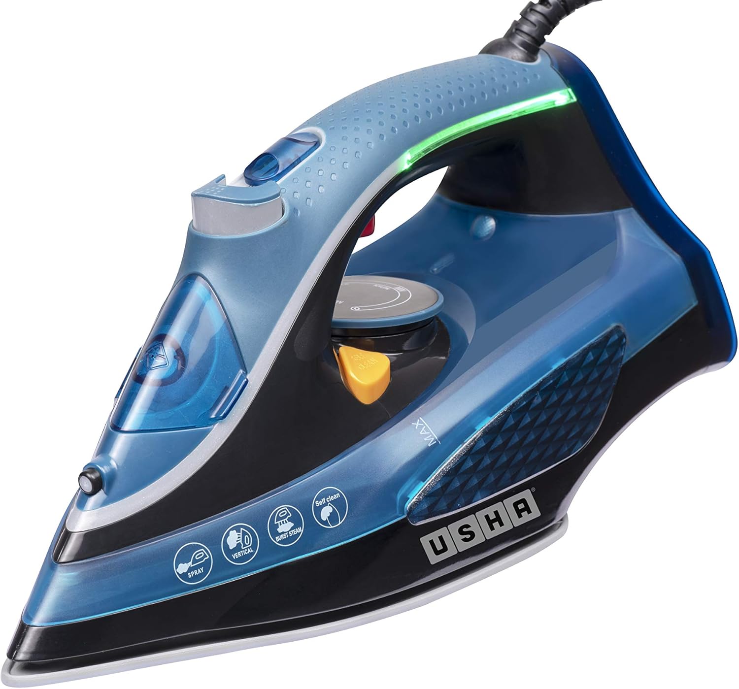 Buy USHA Aqua Glow Smart Steam Iron 2000 W with Innovative LED