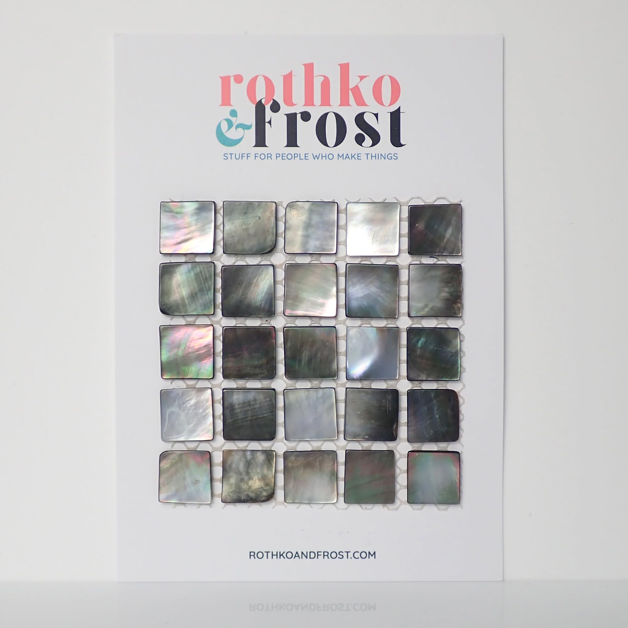 Incudo Grey Mother of Pearl Fan Mosaic Tiles - 300x300mm, Pack of 4, Mesh Backing