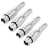 pegcabac XLR 3 Pin Female to 1/4" 6.35mm Female